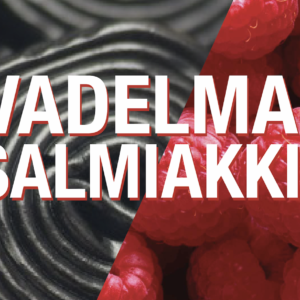 Vadelmasalmiakin makuinen makutiiviste