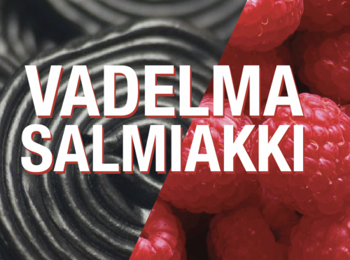 Vadelmasalmiakin makuinen makutiiviste